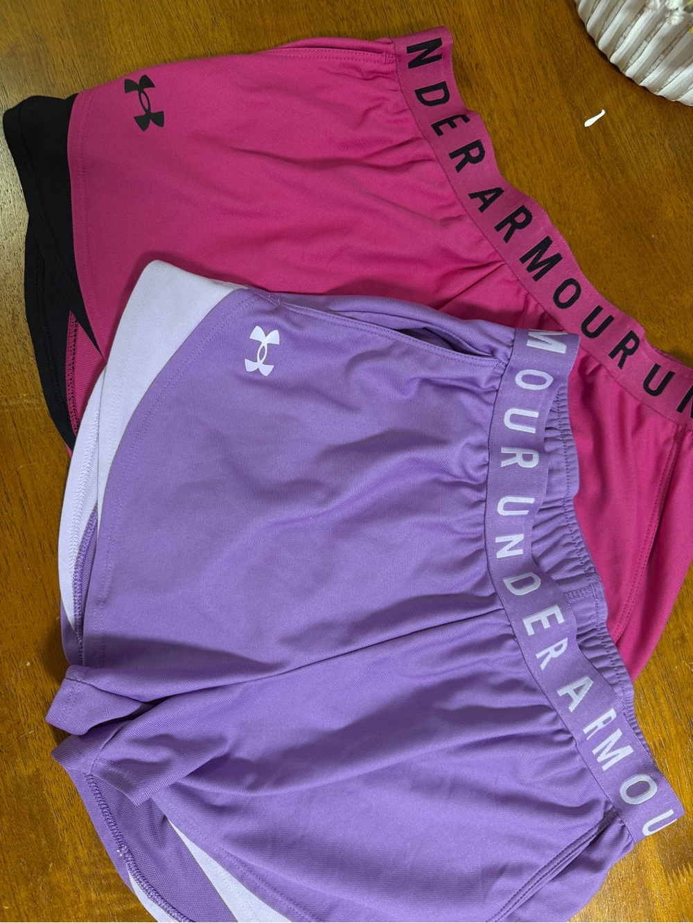 Under Armour Women’s Athletic Shorts — Pink & Lavender